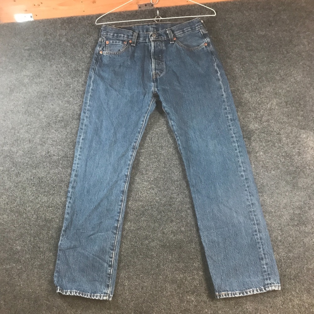 Levi’s 501 Jeans Mens 30/30 (Fits 32x26.5) Blue Denim Original Fit Straight Leg